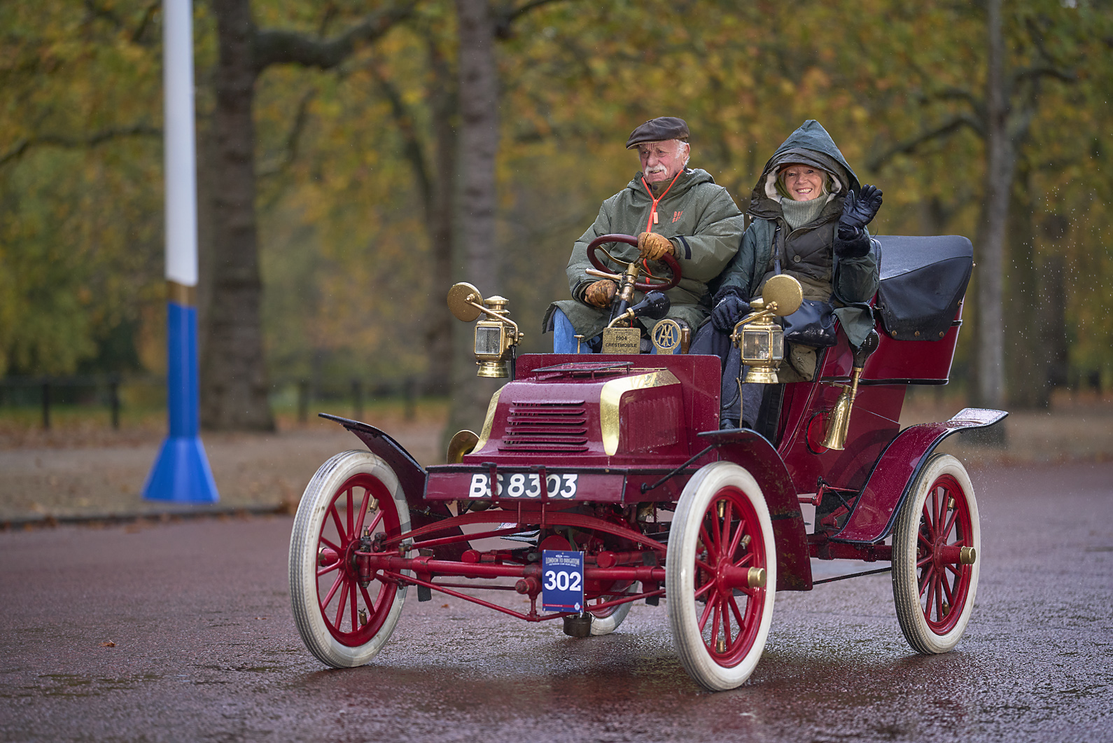 LONDON TO BRIGHTON VETERAN CAR RUN 2025 2 L2BVCR 2025 Reg Plate BS8303 Run Number Blue 302 web Image