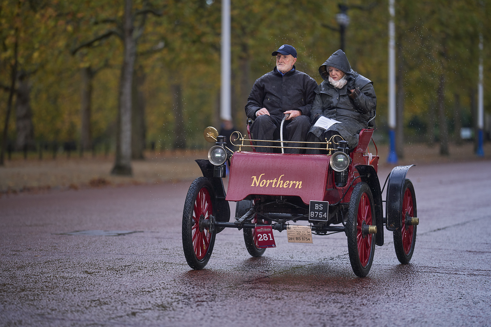 Reg Plate BS8754 Northern Run Number Red 281 web Image